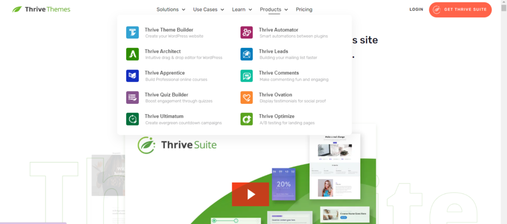 Thrive Theme Dashboard