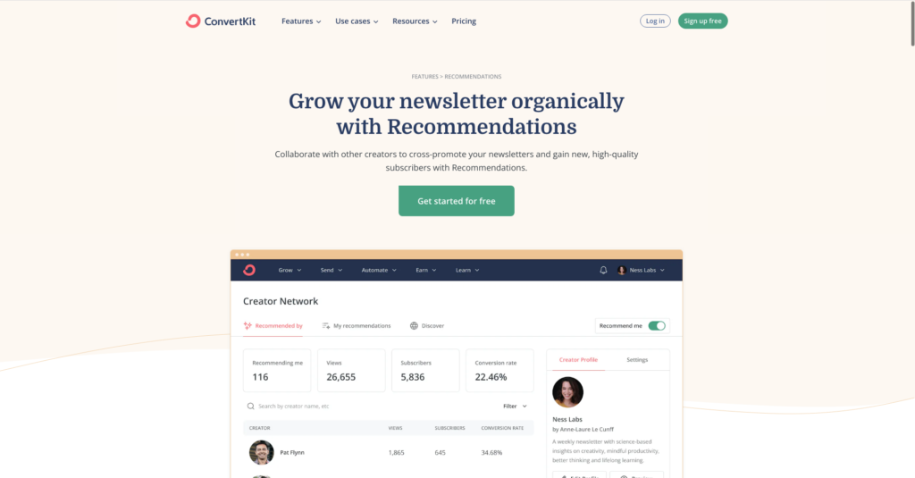 ConvertKit Creator Network